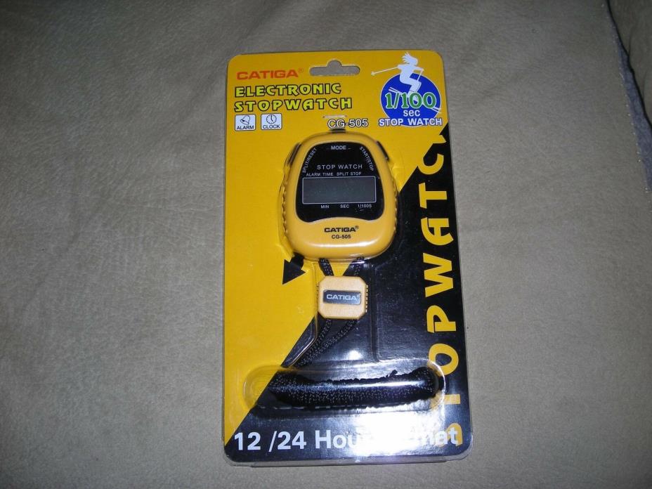 Catiga Electronic Stopwatch, new still in original package, ex condition never o