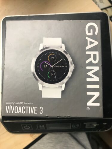 Garmin Vivoactive 3 GPS Watch, White | 010-01769-21 | AUTHORIZED GARMIN DEALER!