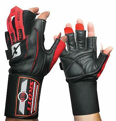 skott Talon Elite Weight Lifting Gloves Genuine Leather with Extra Durability