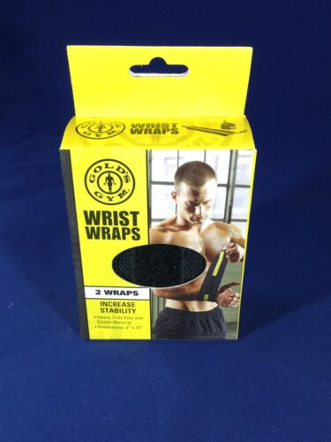 Golds Gym Wrist Wraps Pair Top Quality Weightlifting Fitness Gear Relief Comfort
