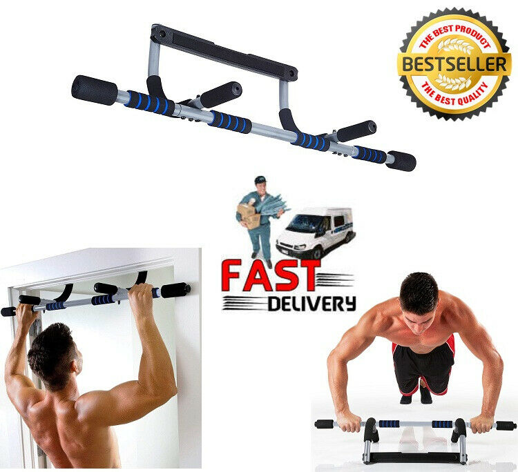 DOOR FRAME PULL-UP Bar Chin-Up Exercise Doorway Fitness Home Gym Upper Body Work