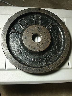 Vintage York 35 Pounds Weight Plate SINGLE 2