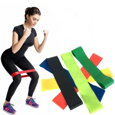 Elastic Resistance Loop Bands Yoga Exercise Gym Fitness Workout Stretch Tool