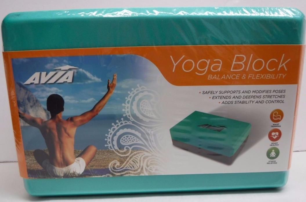 Avia Yoga Block Balance Flexibility Green Black FREE SHIPPING! New