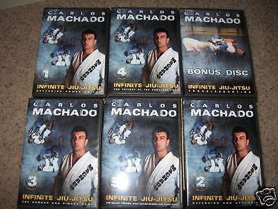 Infinite Jiu-jitsu 6 DVD set by Carlos Machado BJJ MMA
