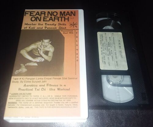 VHS Fear No Man on Earth Master the Deadly Skills of Kali and Pencak Silat Jafri