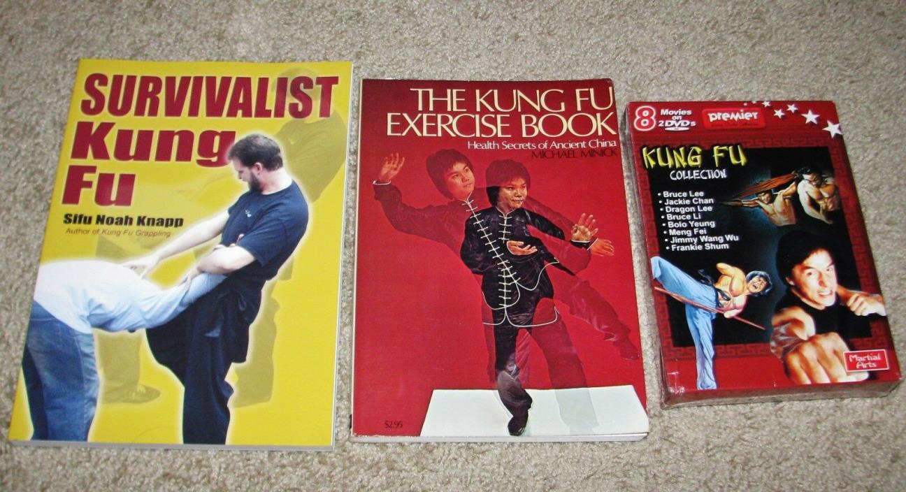 Survivalist Kung Fu, Knapp + Kung Fu Exercise Book, Minck + 8 Kung Fu Movies