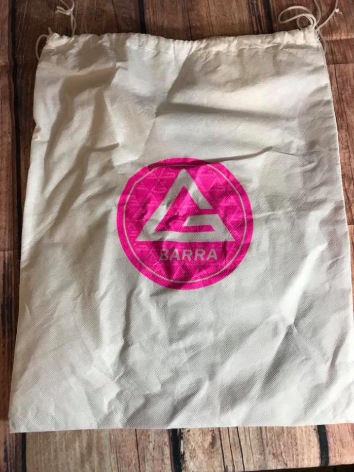 Gracie Barra bag sack white pink