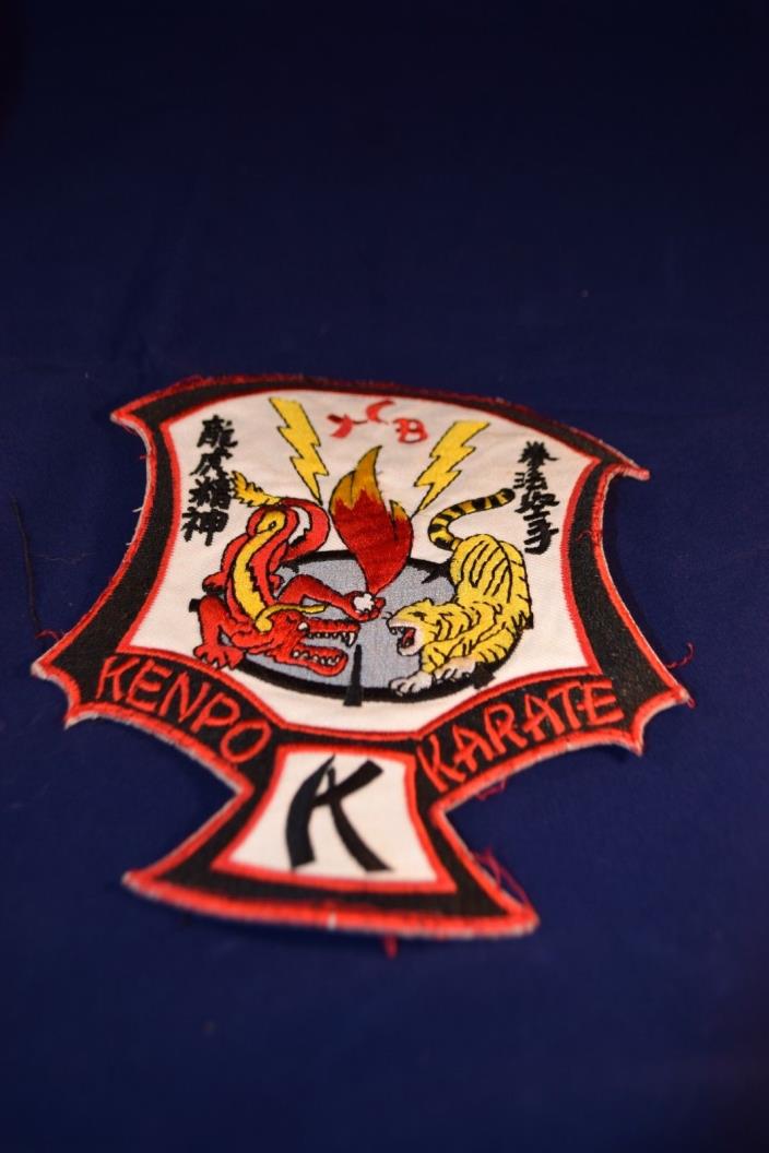 Kenpo Karate Patch featuring Dragon & Tiger