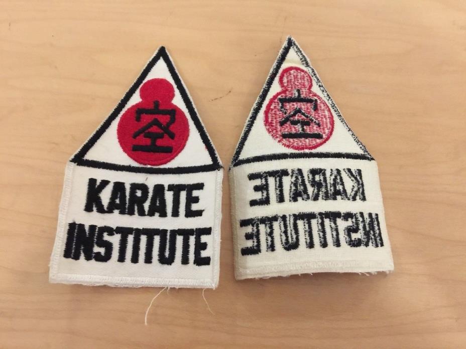 KARATE INSTITUTE,VINTAGE   patch, new old stock 1970's