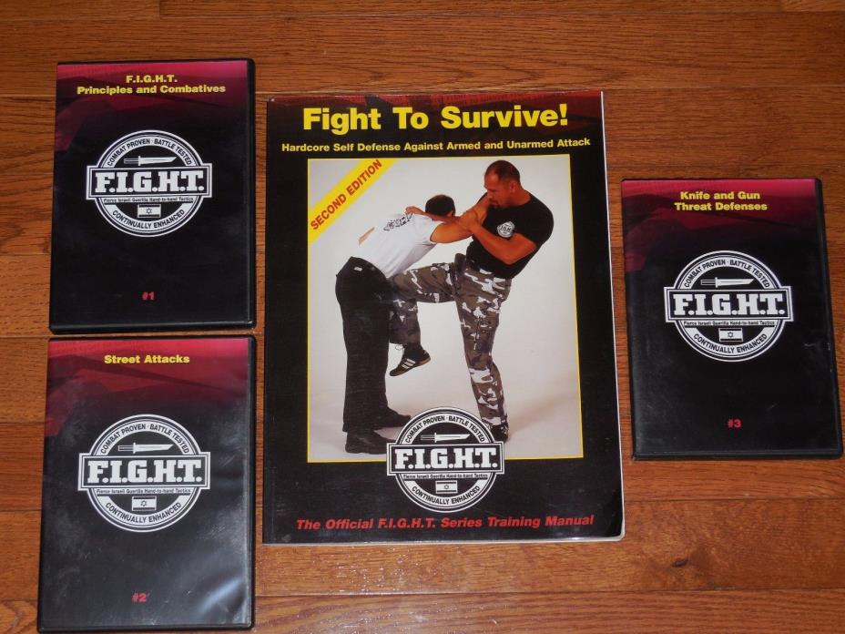 Haganah F.I.G.H.T. Israeli Guerilla Hand-to-Hand Tactics System DVD And Book