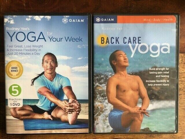 Yoga for Your Week & Back Care DVD Bundle Lot of 2 Videos Rodney Yee GAIAM