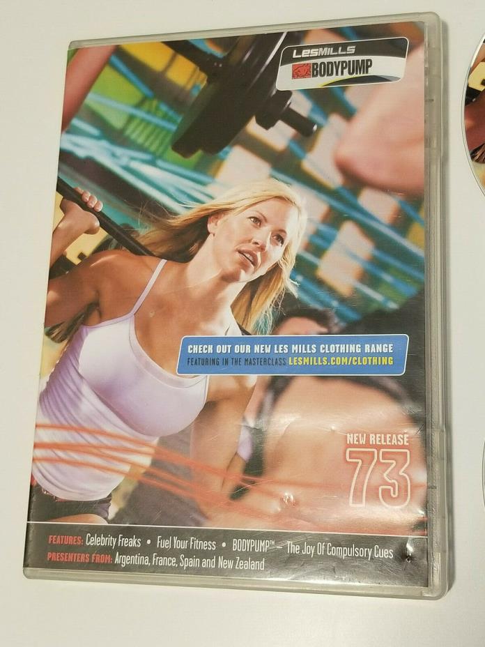 LESMills BODYPUMP Release 73 DVD, CD, & Choreography Notes - Free Shipping