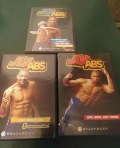 Lot of 3 Hip Hop ABS (Shaun T.) DVD Fitness Workout Beachbody