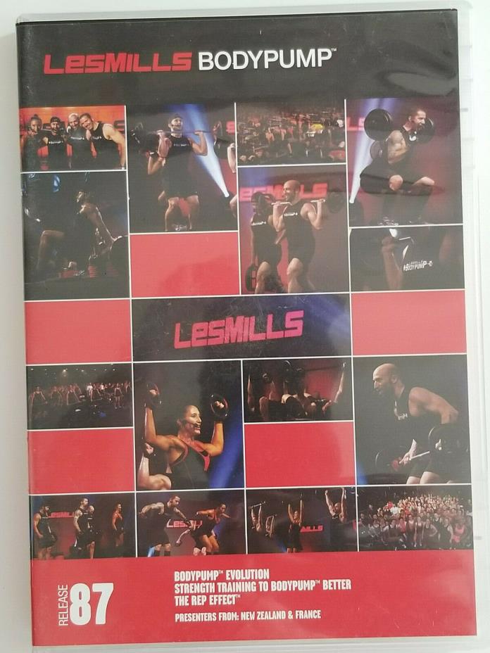 LESMills BODYPUMP Release 87 DVD, CD, & Choreography Notes - Free Shipping