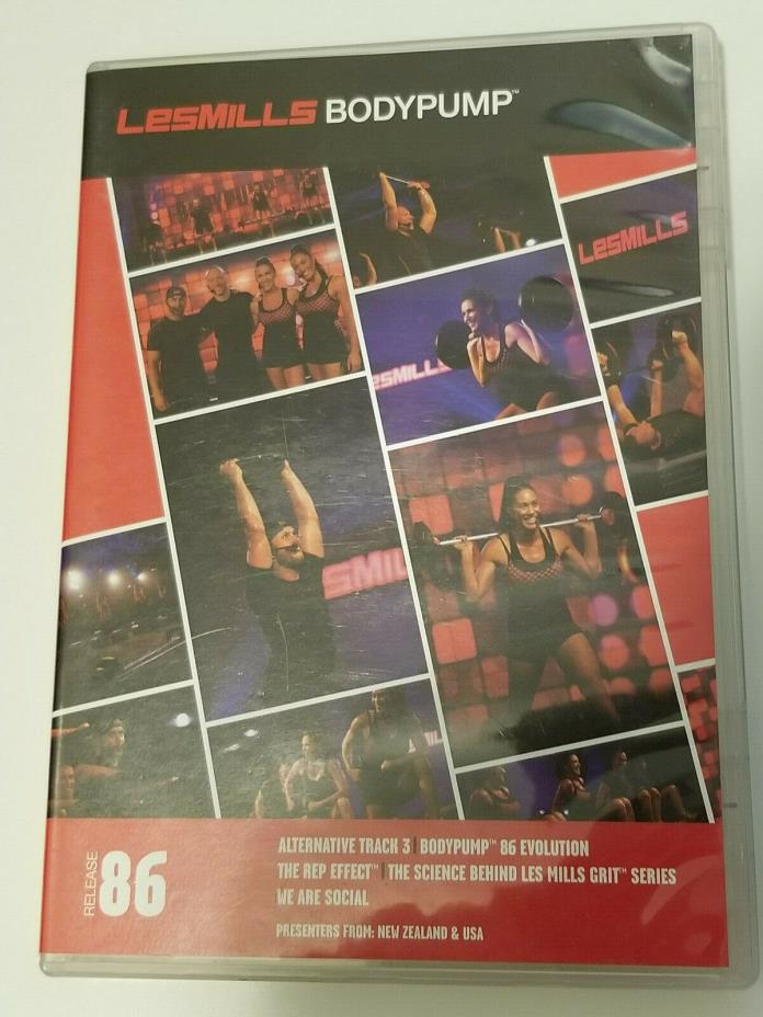 LESMills BODYPUMP Release 86 DVD, CD, & Choreography Notes - Free Shipping