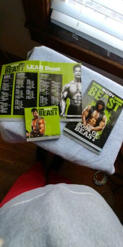 BODY BEAST DVD WORKOUT W/NEW CALENDAR, BONUS CD & BOOK OF BEAST