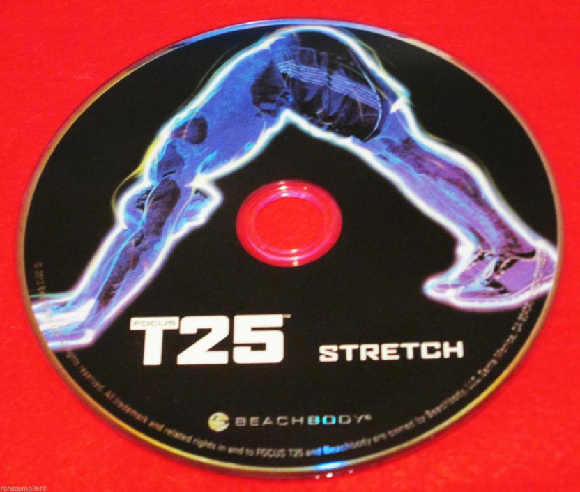 FOCUS T25 - STRETCH - Brand new  - Replacement DVD Workout Instructions