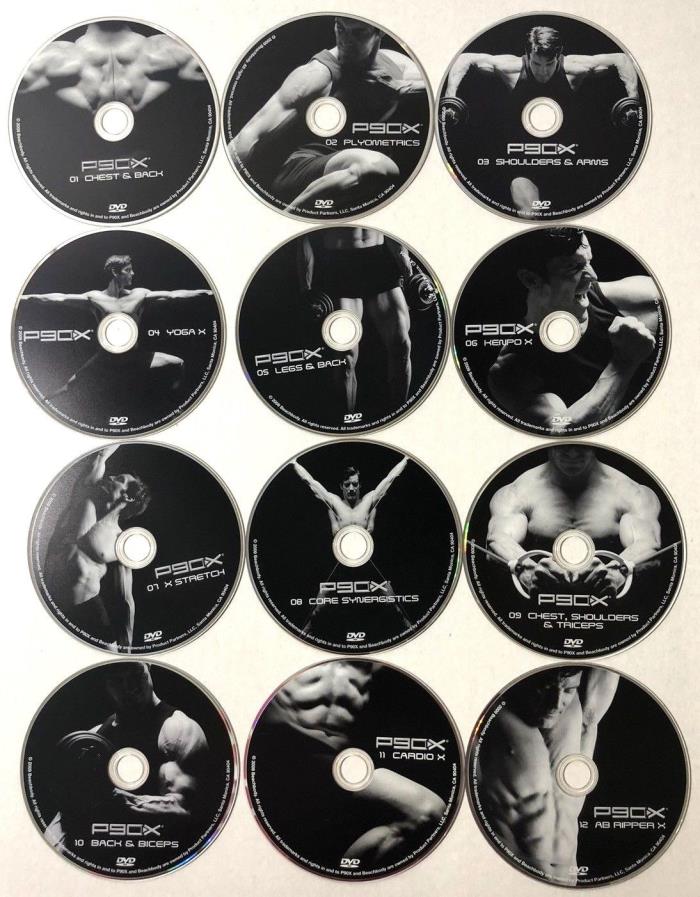 Beachbody P90X Replacement DVD Disc Ab Ripper X Yoga X Cardio X Chest & Back