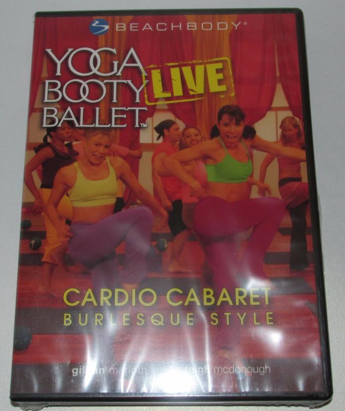 BeachBody Yoga Booty Ballet Live Cardio Cabaret Burlesque Style DVD NEW sealed