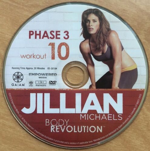 Jillian Michaels Body Revolution Phase 3 Workout 10 Replacement DVD Disc (Mint)