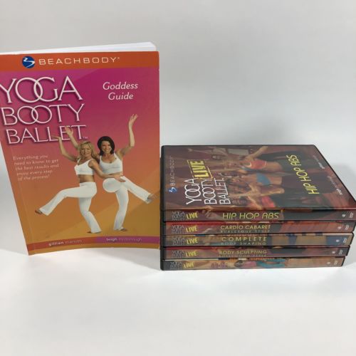 BeachBody Yoga Booty Ballet 5 DVD Lot Hip Hop Abs Weight Loss Sculpting Fitness