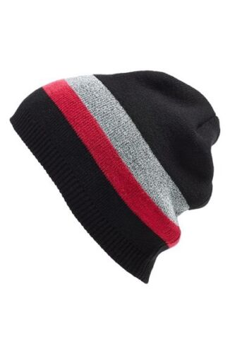 New Zella Knit Reflective Hat Visibility Black NWT