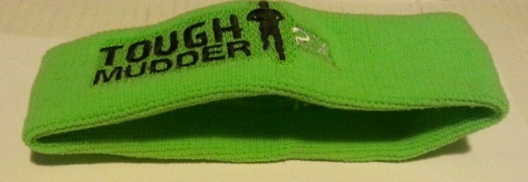 2X Tough Mudder Headband Mud Run  Challenge  Running GREEN TOUGHMUDDER HEADBAND