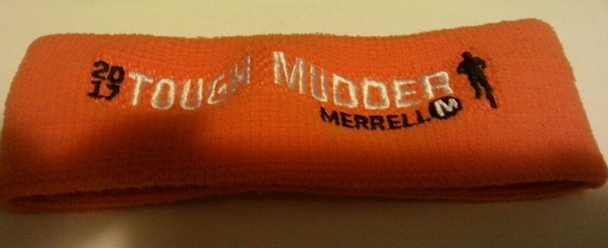 2017 Tough Mudder Headband Mud Run TOUGHMUDDER HEADBAND ORANGE SWEATBAND MERRELL