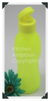 New TUPPERWARE Small Eco Water Bottle 16~oz. Hydration Sports Drink Neon Yellow