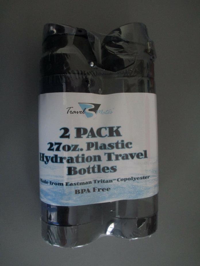 Travel mates Two Pack 27oz. Hot Or Cold Bottles Plastic Hydration  Bottle No BPA