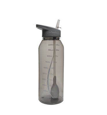 Grey - 34oz Refresh2go Milestone Filtered Water Bottle