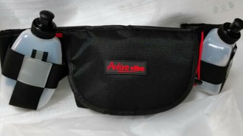 Active Vibe 2 Bottle Hydration Belt One Size New marathon running exercise