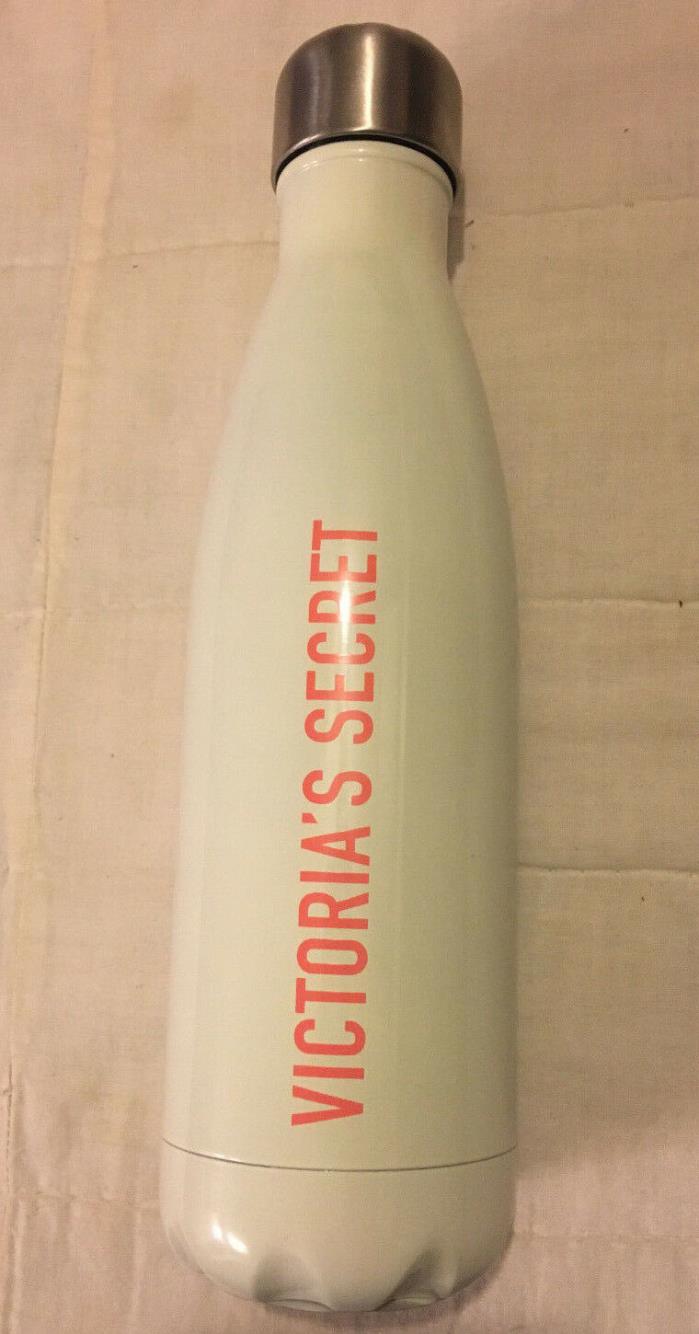 Victoria's Secret White Stainless Steel 17 OZ Water Drinking Bottle