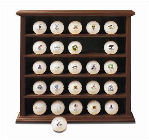 Clubhouse Collection Executive Golf Ball Cabinet Mahogany Finish Bin 3.12