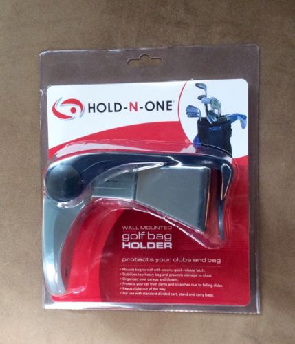 HOLD-N-ONE Wall Mount GOLF BAG HOLDER, NEW sealed package, by The Other Edge