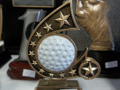 Golf award, trophy, with stars New Design, about 5.5