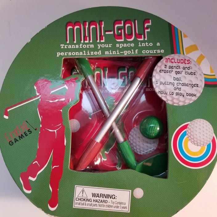 Parragon Mini-Golf Course Game Play Book 5 Challenge Games New Sealed