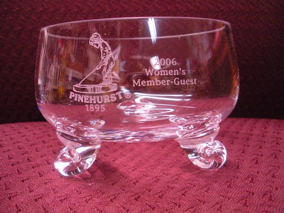 Pinehurst Golf Course 2006 Crystal Footed Bowl Women's Member Guest