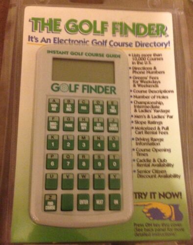 The Golf Finder Electronic Golf Course Directory.  Ultradata Quick Start