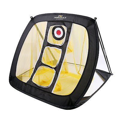 Pop-Up Golf Chipping Net Square Portable Target Swing Practice Indoor/Outdoor