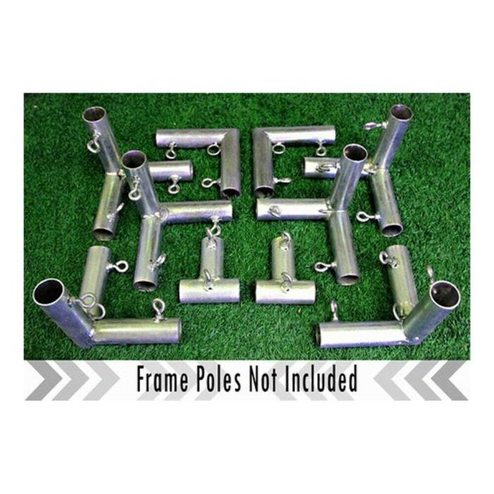 Frame Kit for Golf Cage 10x10x10; Frame Kit Only - No Poles or Netting Included