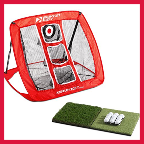 Rukket Pop Up Golf Chipping Net Outdoor/Indoor Golfing Target Accessories & Back