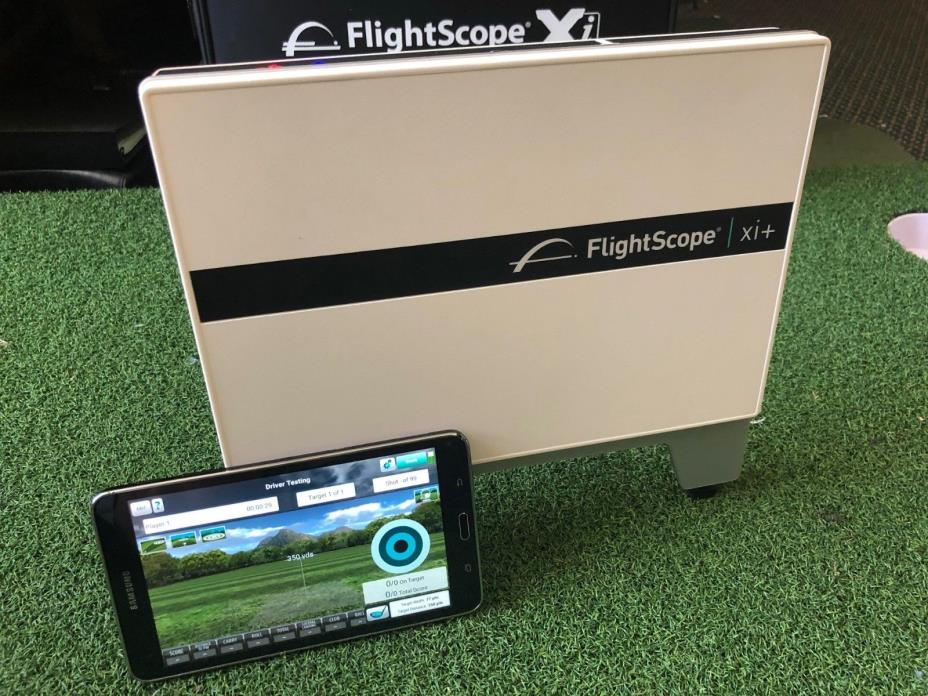 Flightscope Xi+ Launch Monitor w/ Samsung Tab 4 and Unlocked Full Data Xi+ Tour
