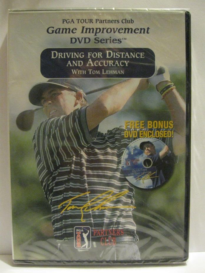 PGA-Driving for Distance & Accuracy with Tom Lehman (DVD) NEW! Golf Pros
