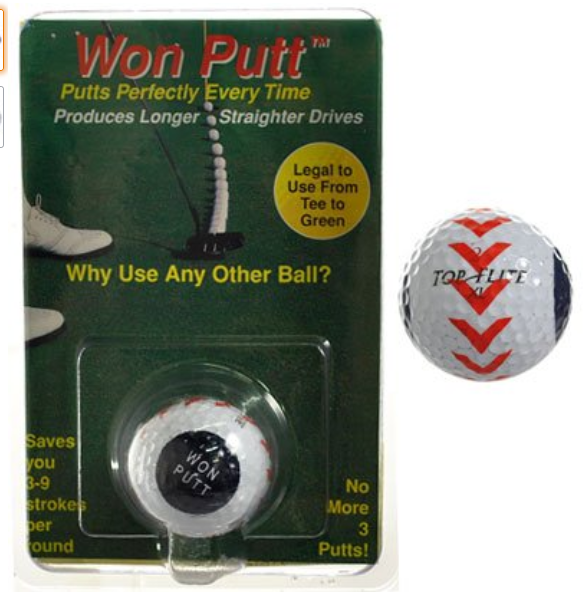 Putting Aid Won Putt Golf Ball Putts Perfect Every Time Better Scores Legal NEW