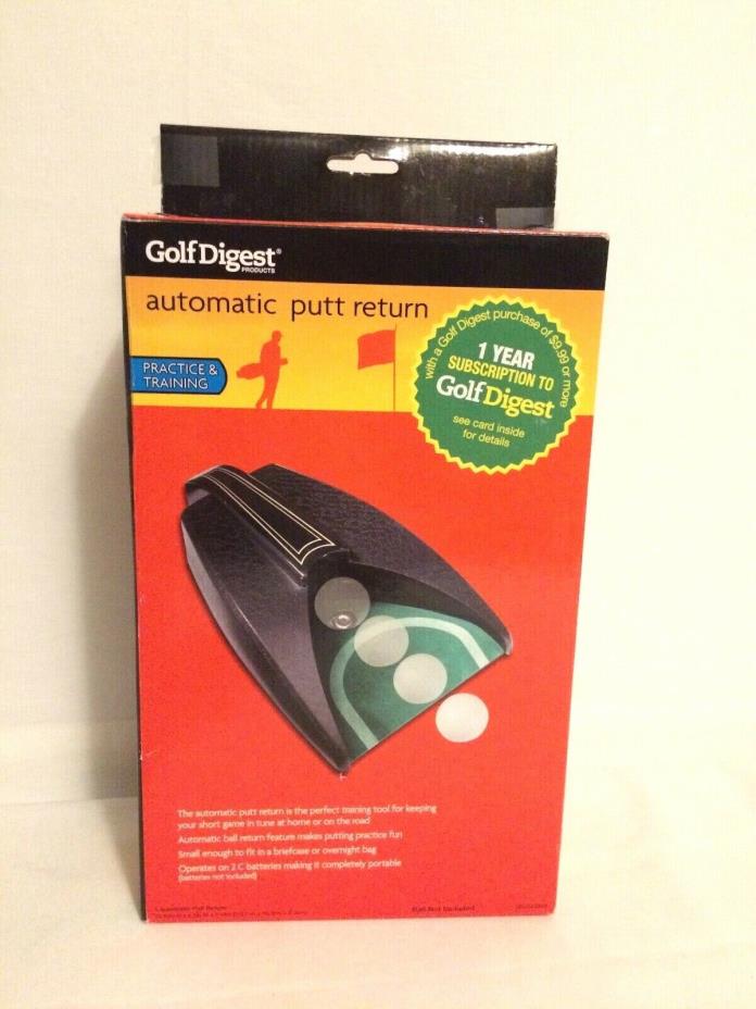 Golf Digest Automatic Putt Return New in Box Battery Operated
