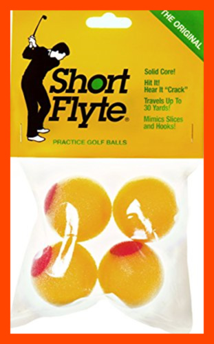 Short Flyte Limited Flight Practice Golf Balls W Hard Inner Core & Foam Outside