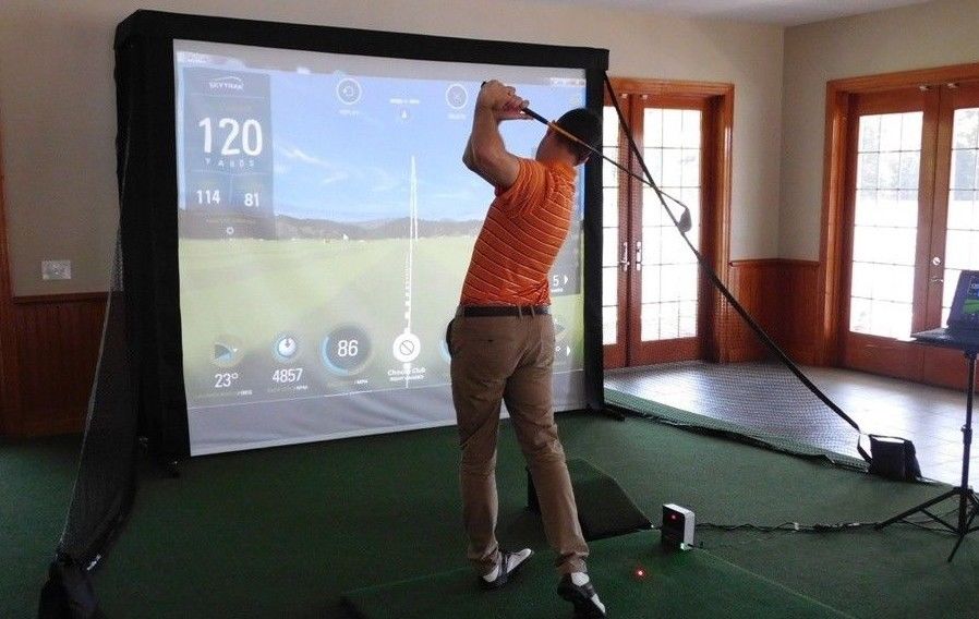 MicroBay™ Home Golf Simulator Hitting Screen by AllSportSystems