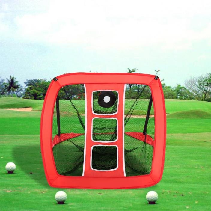 Pop-Up Folding Golf Net with Chipping Target and Carry Bag W3LE 01